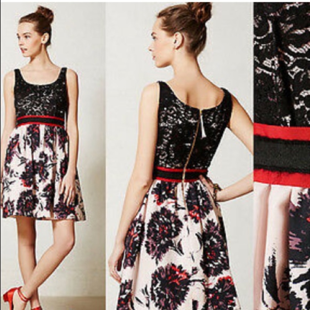 Peter Som Anthropologie Brushstrokes Dress